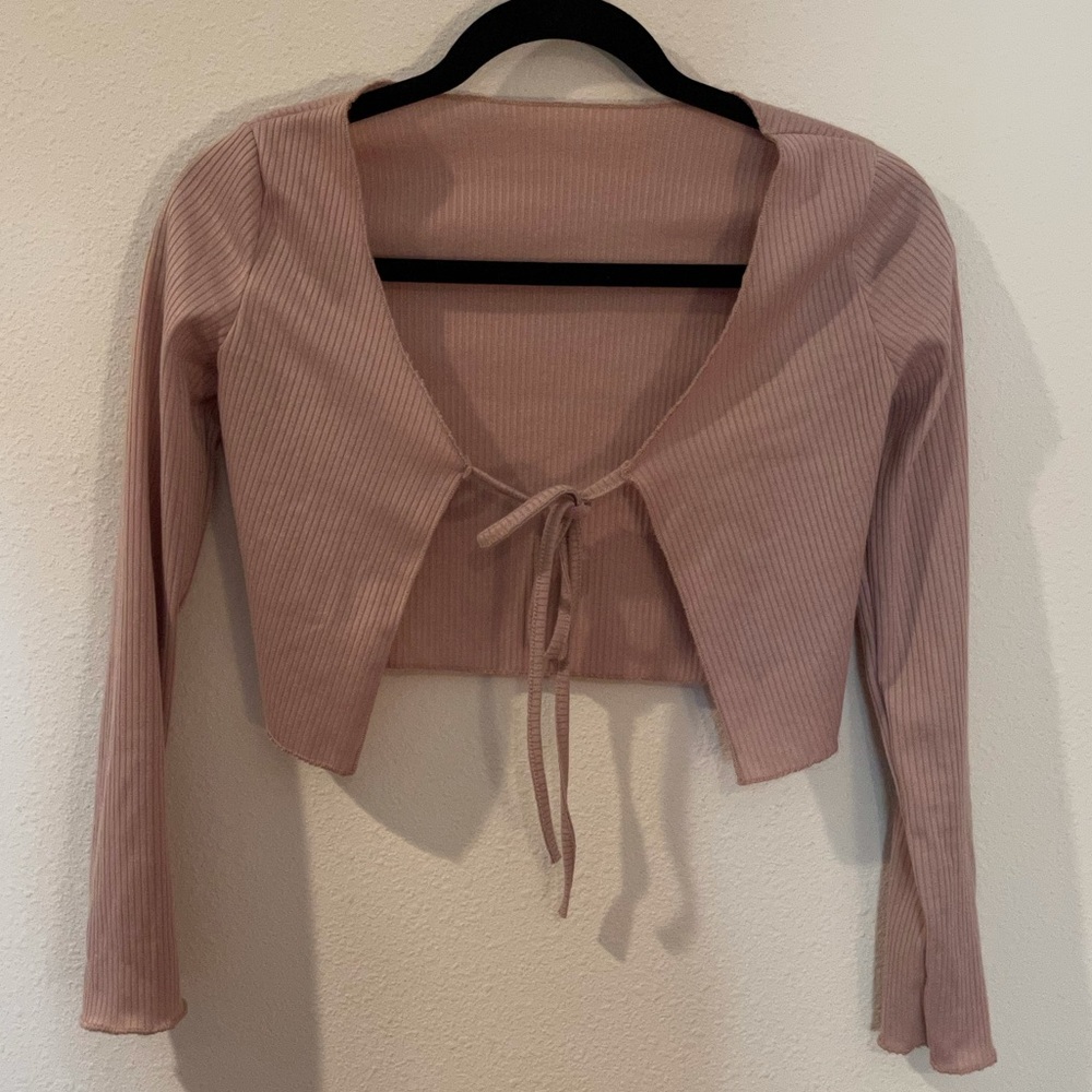 Pink tie shirt